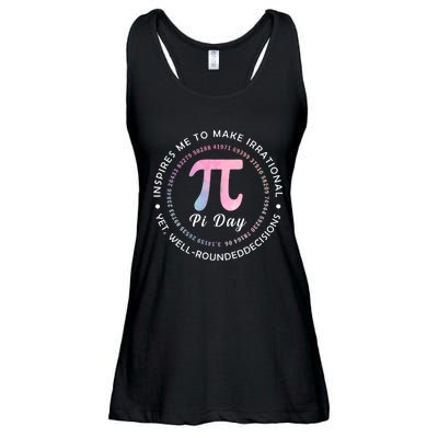 Funny Pi Math Science Teacher 3.14 Funny Pi Day Lovers Ladies Essential Flowy Tank