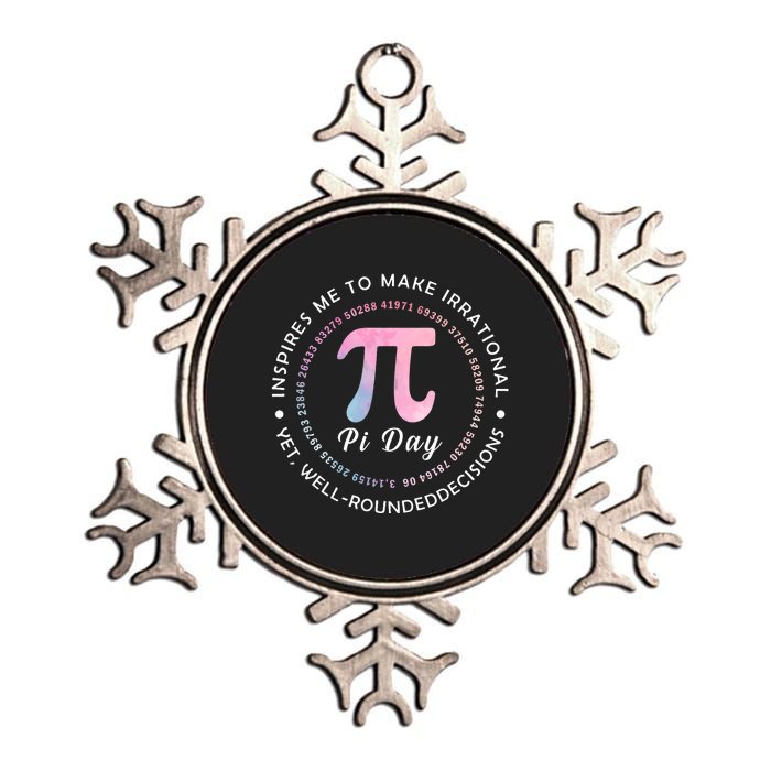 Funny Pi Math Science Teacher 3.14 Funny Pi Day Lovers Metallic Star Ornament