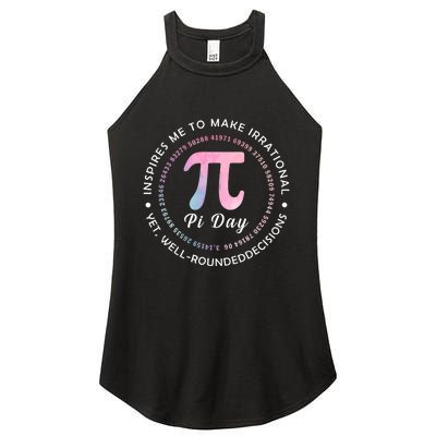 Funny Pi Math Science Teacher 3.14 Funny Pi Day Lovers Women's Perfect Tri Rocker Tank