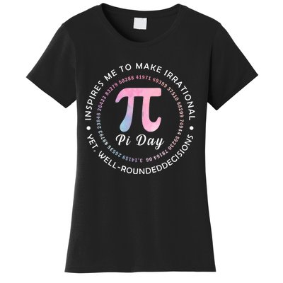 Funny Pi Math Science Teacher 3.14 Funny Pi Day Lovers Women's T-Shirt