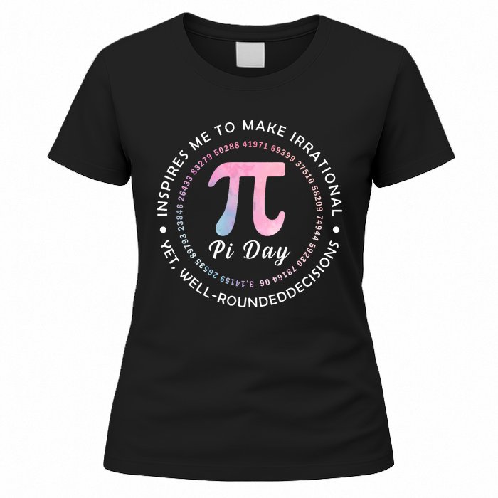 Funny Pi Math Science Teacher 3.14 Funny Pi Day Lovers Women's T-Shirt