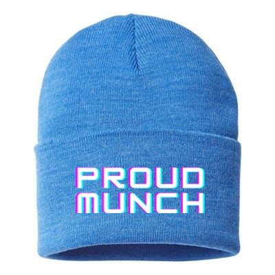 Funny Proud Munch Gift Sustainable Knit Beanie