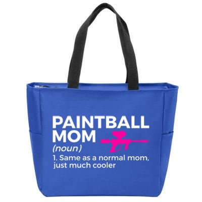 Funny Paintball Mom Definition Paintballing Gift Zip Tote Bag