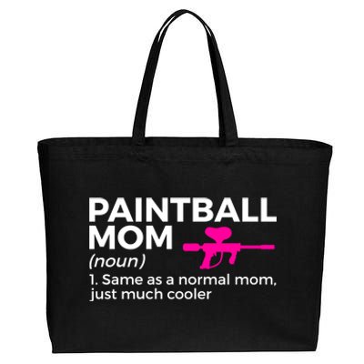 Funny Paintball Mom Definition Paintballing Gift Cotton Canvas Jumbo Tote