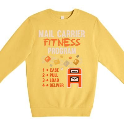 Funny Postman Mail Carrier Rural Carrier Letter Gift Premium Crewneck Sweatshirt