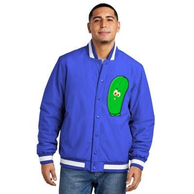 Funny Pickles Matter National Pickle Day Fun Celebration Gift Insulated Varsity Jacket