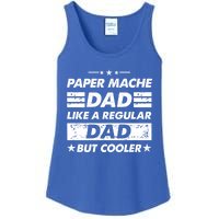 Funny Paper Mache Dad Like A Regular Dad But Cooler Gift Ladies Essential Tank