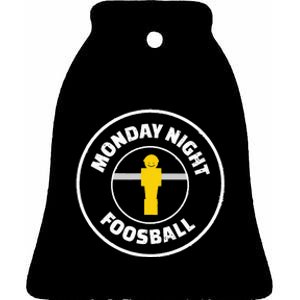 Football Parody Monday Night Foosball Ceramic Bell Ornament