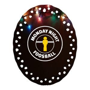 Football Parody Monday Night Foosball Ceramic Oval Ornament