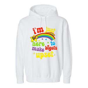 Funny Pride Month Lgbt Ally Rights Rainbow Equality Garment-Dyed Fleece Hoodie