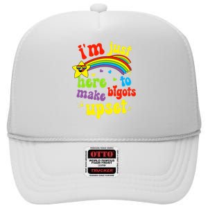 Funny Pride Month Lgbt Ally Rights Rainbow Equality High Crown Mesh Back Trucker Hat