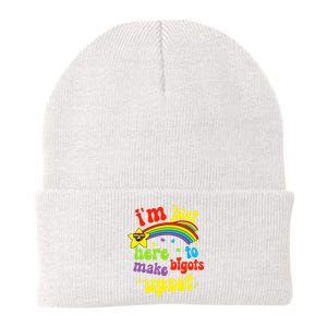 Funny Pride Month Lgbt Ally Rights Rainbow Equality Knit Cap Winter Beanie