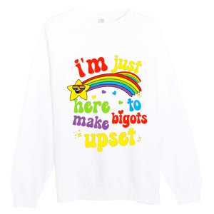 Funny Pride Month Lgbt Ally Rights Rainbow Equality Premium Crewneck Sweatshirt