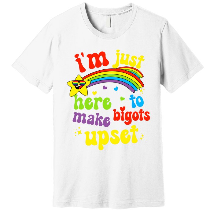 Funny Pride Month Lgbt Ally Rights Rainbow Equality Premium T-Shirt