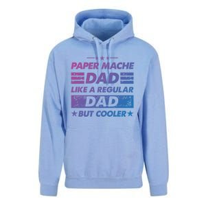 Funny Paper Mache Dad Like A Regular Dad But Cooler Gift Unisex Surf Hoodie