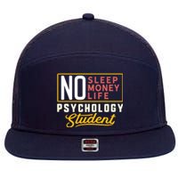 Funny Psychology Major Student Graduation Gift College 7 Panel Mesh Trucker Snapback Hat