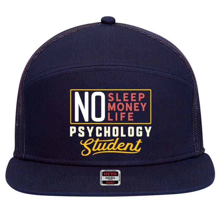 Funny Psychology Major Student Graduation Gift College 7 Panel Mesh Trucker Snapback Hat