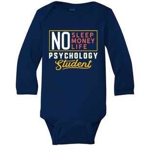 Funny Psychology Major Student Graduation Gift College Baby Long Sleeve Bodysuit