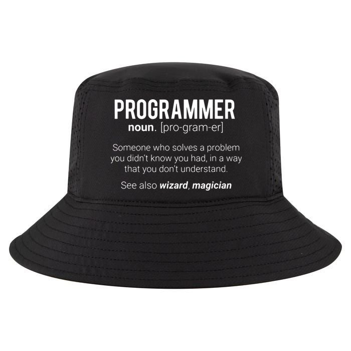 Funny Programmer Meaning Design Programmer Noun Defintion Cool Comfort Performance Bucket Hat