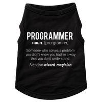 Funny Programmer Meaning Design Programmer Noun Defintion Doggie Tank