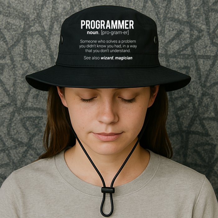 Funny Programmer Meaning Design Programmer Noun Defintion Legacy Cool Fit Booney Bucket Hat