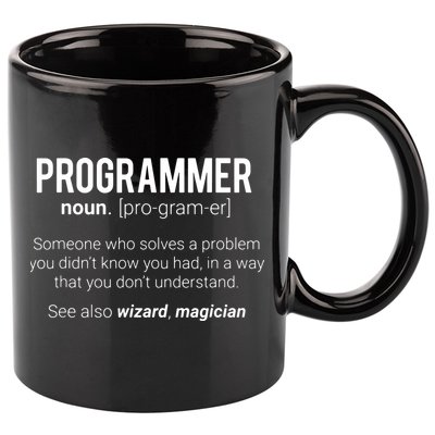 Funny Programmer Meaning Design Programmer Noun Defintion 11oz C Handle Ceramic Mug