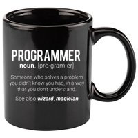 Funny Programmer Meaning Design Programmer Noun Defintion 11oz C Handle Ceramic Mug