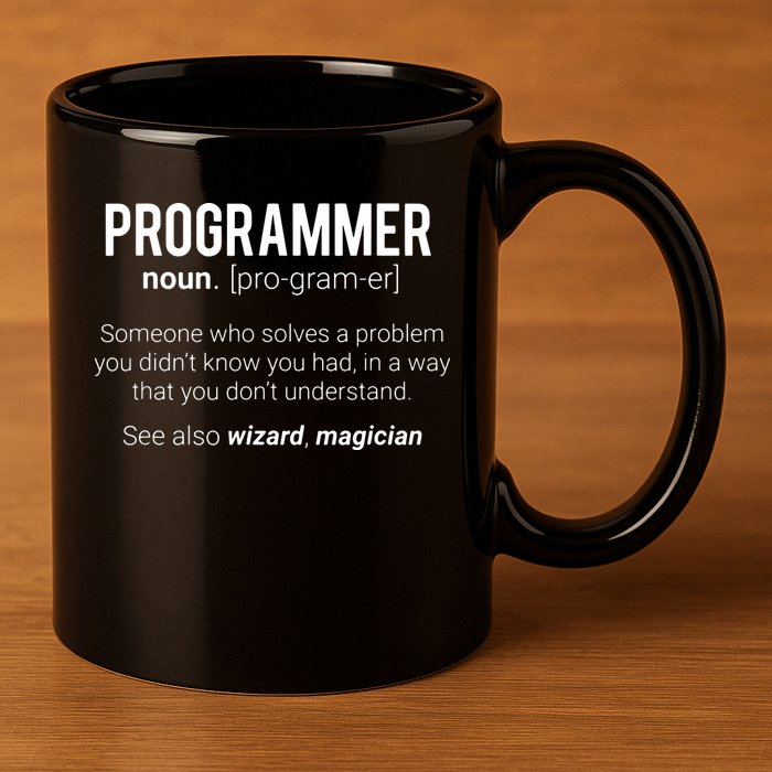 Funny Programmer Meaning Design Programmer Noun Defintion 11oz C Handle Ceramic Mug