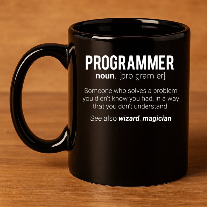 Funny Programmer Meaning Design Programmer Noun Defintion 11oz C Handle Ceramic Mug