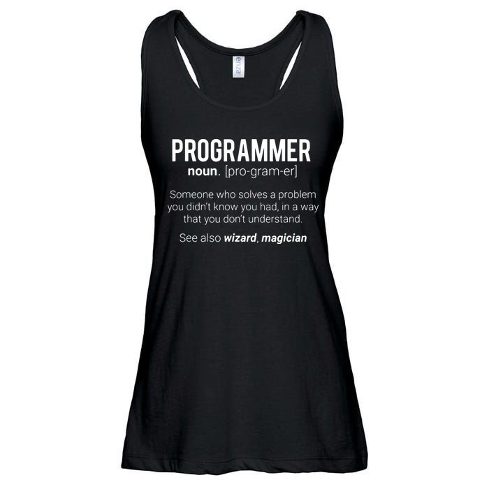 Funny Programmer Meaning Design Programmer Noun Defintion Ladies Essential Flowy Tank