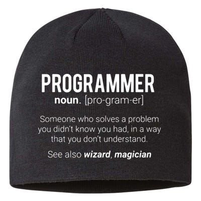 Funny Programmer Meaning Design Programmer Noun Defintion Sustainable Beanie