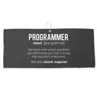 Funny Programmer Meaning Design Programmer Noun Defintion Large Microfiber Waffle Golf Towel