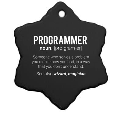 Funny Programmer Meaning Design Programmer Noun Defintion Ceramic Star Ornament