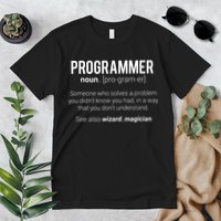 Funny Programmer Meaning Design Programmer Noun Defintion Premium T-Shirt
