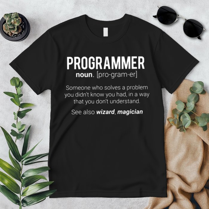 Funny Programmer Meaning Design Programmer Noun Defintion Premium T-Shirt