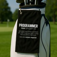 Funny Programmer Meaning Design Programmer Noun Defintion Golf Towel