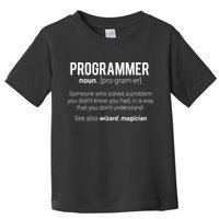 Funny Programmer Meaning Design Programmer Noun Defintion Toddler T-Shirt