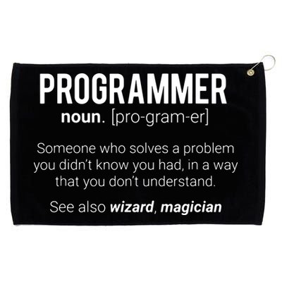 Funny Programmer Meaning Design Programmer Noun Defintion Grommeted Golf Towel