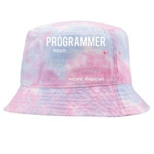 Funny Programmer Meaning Design Programmer Noun Defintion Tie-Dyed Bucket Hat