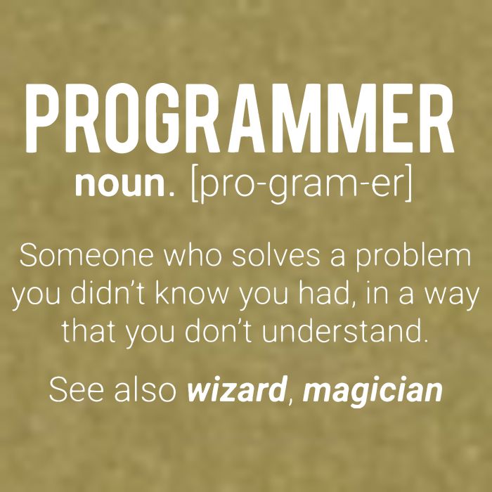Funny Programmer Meaning Design Programmer Noun Defintion Garment-Dyed Women's Muscle Tee