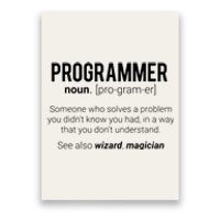 Funny Programmer Meaning Design Programmer Noun Defintion Poster