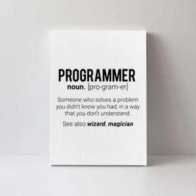 Funny Programmer Meaning Design Programmer Noun Defintion Canvas