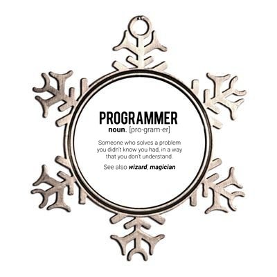 Funny Programmer Meaning Design Programmer Noun Defintion Metallic Star Ornament