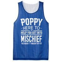 Funny Poppy Mischief Design Idea Fathers Day Poppy Cute Gift Mesh Reversible Basketball Jersey Tank