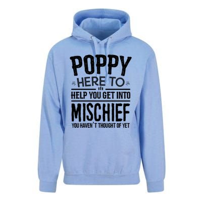 Funny Poppy Mischief Design Idea Fathers Day Poppy Cute Gift Unisex Surf Hoodie