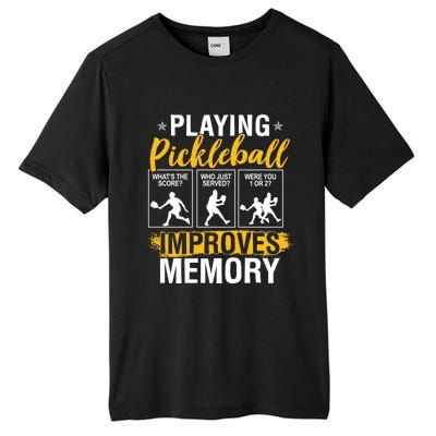 Funny Pickleball Memory Graphic Pickleball Player Cool Gift Tall Fusion ChromaSoft Performance T-Shirt