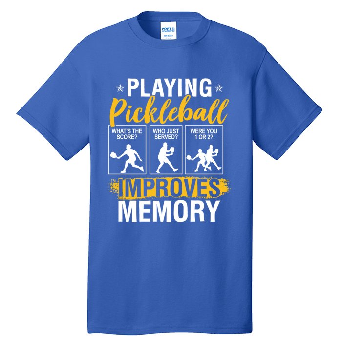 Funny Pickleball Memory Graphic Pickleball Player Cool Gift Tall T-Shirt