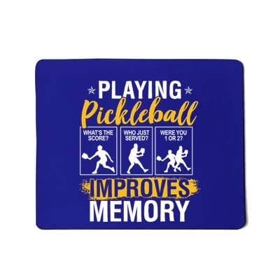 Funny Pickleball Memory Graphic Pickleball Player Cool Gift Mousepad