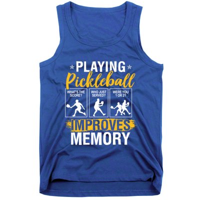 Funny Pickleball Memory Graphic Pickleball Player Cool Gift Tank Top