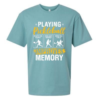 Funny Pickleball Memory Graphic Pickleball Player Cool Gift Sueded Cloud Jersey T-Shirt